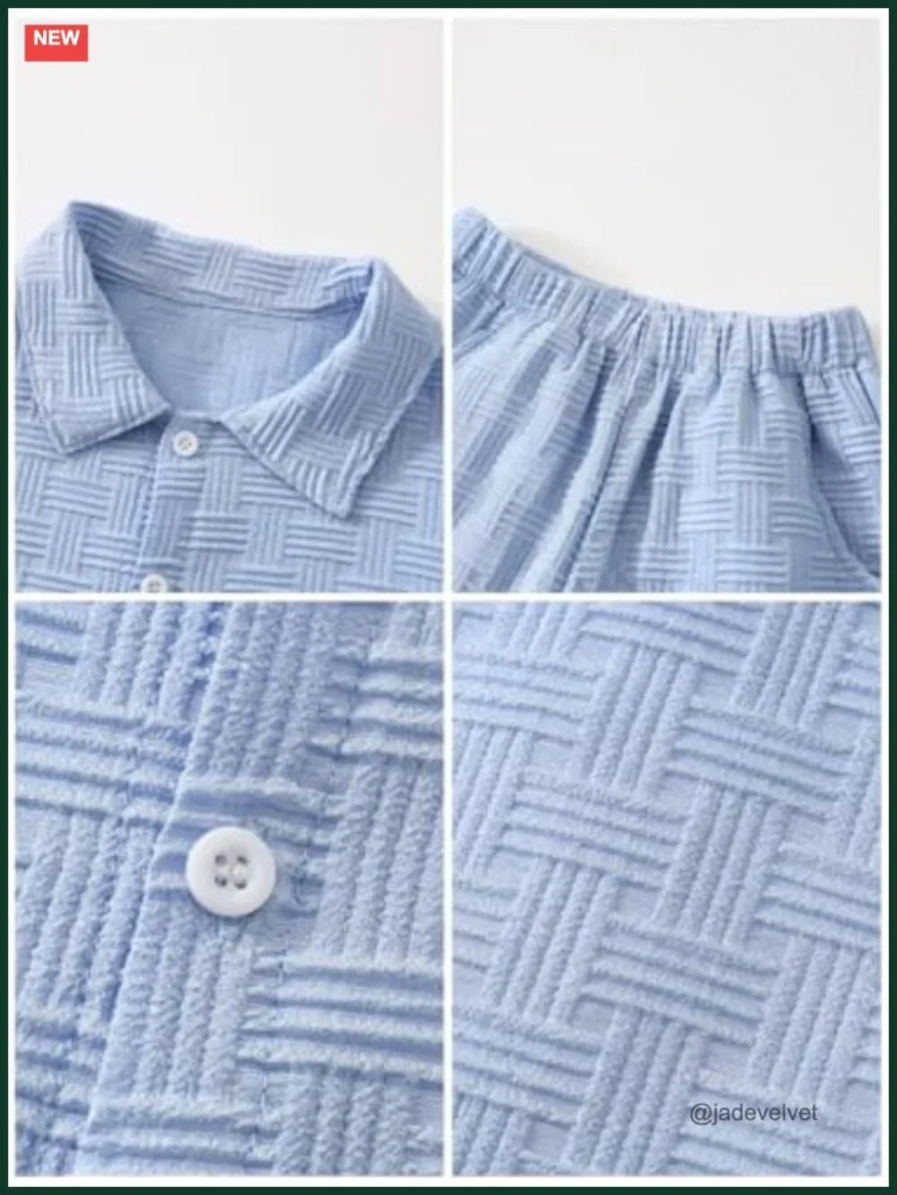 Boys 6-Piece Summer Outfit Sets Button Down Shirts Shorts Kids Vacation